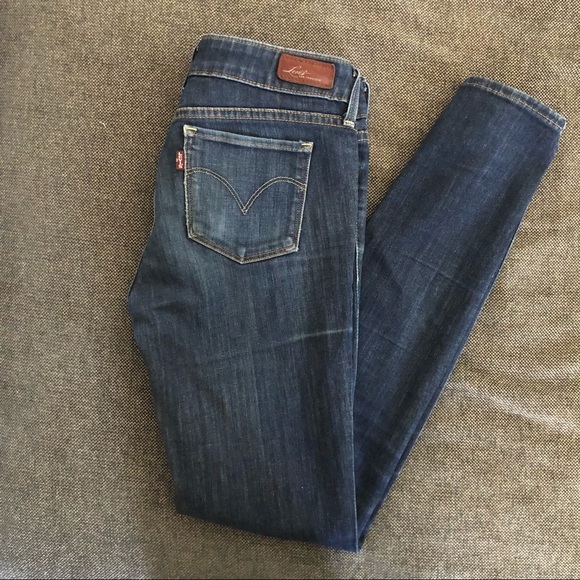 Levi’s dark blue denim skinny jeans size W24 L29 - Picture 8 of 9